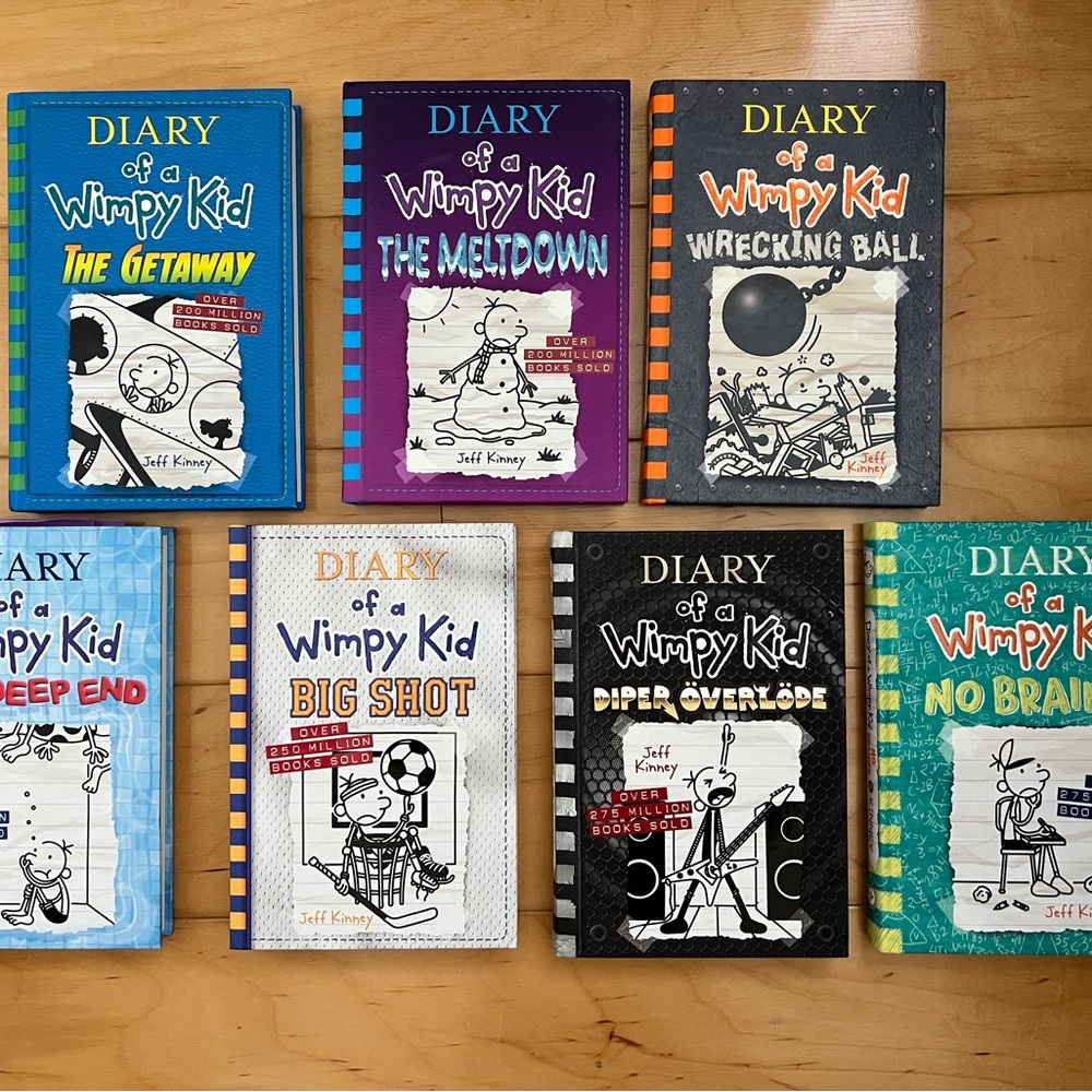 Diary of a Wimpy Kid Hardcover Book Set - Books 12 -18